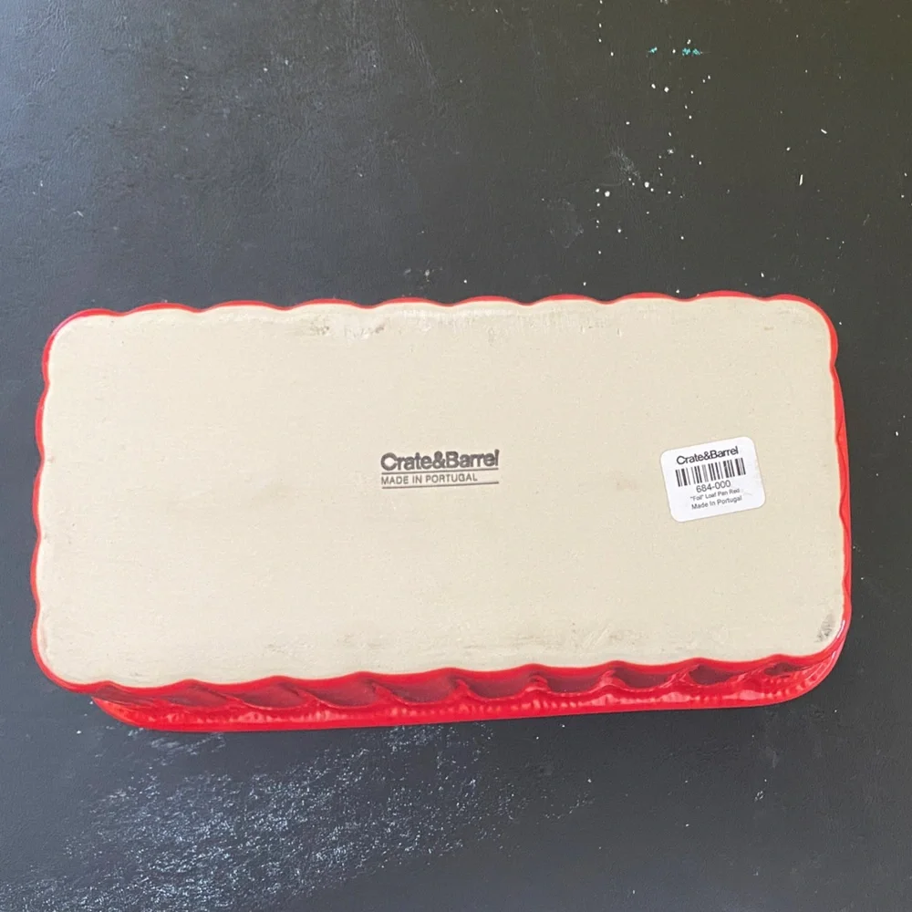 Red and White Loaf Pan